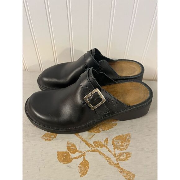 Naot slip on clog mule style shoes black sz 38 or 7.5 - Picture 4 of 7